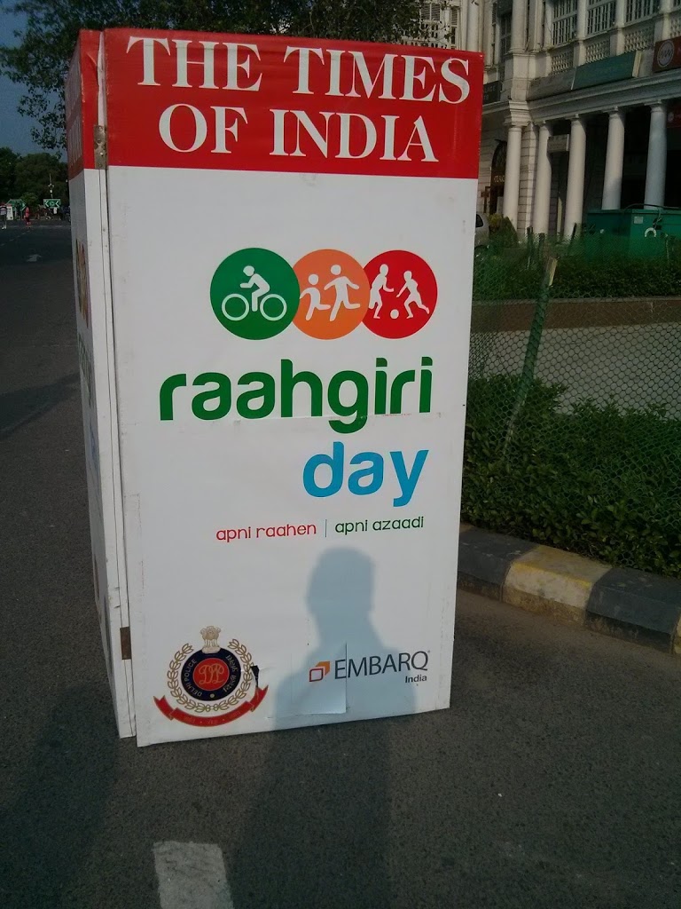 Indian Automobile News team is at Cannaught Place at the Raahgiri day… stay tuned for updates